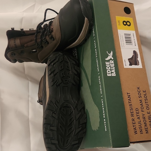 Eddie Bauer Brown Rain & Snow Boots with Water-Resistant Design - Picture 5 of 5